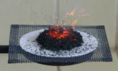 Descomposici&oacute;n del dicromato de amonio "el volcancito"
